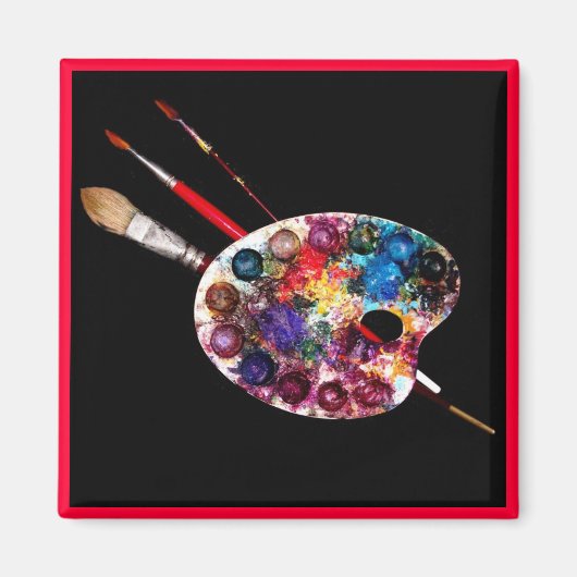 KLEUR PALETTE, schilderkunstenaar Magneet (Voorkant)