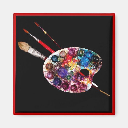 KLEUR PALETTE, schilderkunstenaar Magneet (Voorkant)