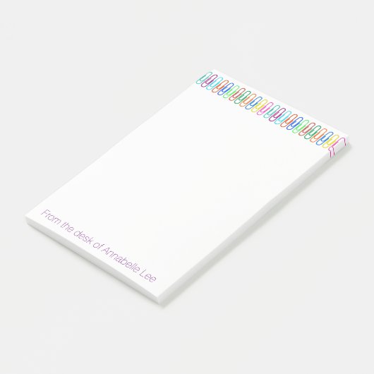 Kleur Paperclips Post-it® Notes (Schuin)
