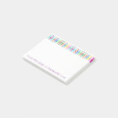Kleur Paperclips Post-it® Notes (Schuin)