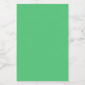 kleur Parijs groen Voedselcontainer Etiket (Enkel label)