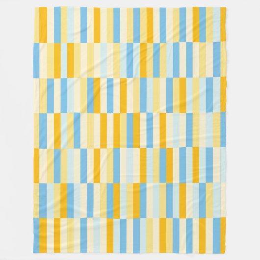 Kleur Patchwork Patroon 131214c Fleece Deken (Voorkant)