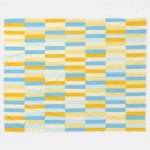 Kleur Patchwork Patroon 131214c Fleece Deken (Voorkant (Horizontaal))