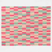 Kleur Patchwork Patroon 151214c Fleece Deken (Voorkant (Horizontaal))