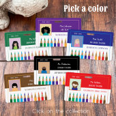 Kleur Pencils Doodle School Librarian Brown Badge