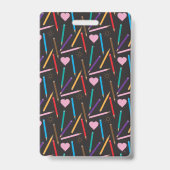 Kleur Pencils Zurse Hall Pass Badge (Achterkant)