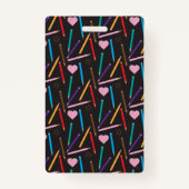 Kleur Pencils Zurse Hall Pass Badge (Achterkant)