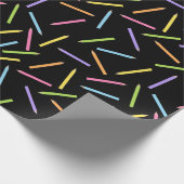 Kleur Pencils zwart Cadeaupapier (Hoek)
