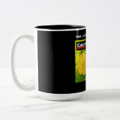 Kleur perfect Gifts Advertisement Bumblebee Nectar Tweekleurige Koffiemok (Links)