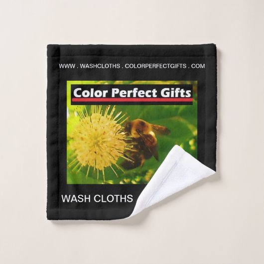 Kleur perfect Gifts Advertisement Bumblebee Nectar Washandje (Wasdoekje)