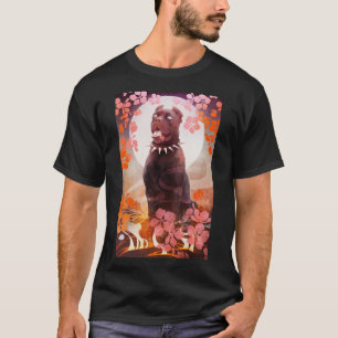 Kleur perziken t-shirt