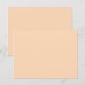 kleur perzikpluis briefkaart (Voorkant / Achterkant)