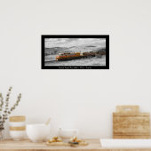 Kleur-plashfoto - Reizigeruitgang buitenzijde Poster (Keuken)