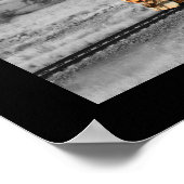 Kleur-plashfoto - Reizigeruitgang buitenzijde Poster (Hoek)