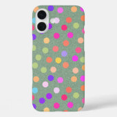 Kleur Poka Dot Case-Mate iPhone Case (Achterkant)