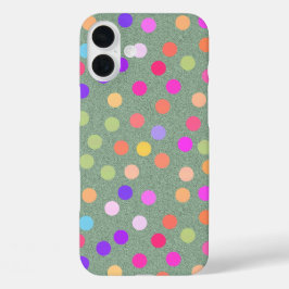 Kleur Poka Dot iPhone 16 Plus Hoesje
