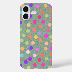 Kleur Poka Dot iPhone 16 Plus Hoesje
