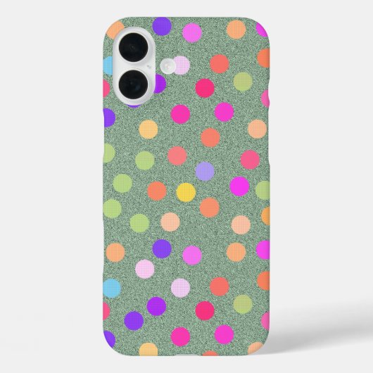 Kleur Poka Dot Case-Mate iPhone Case (Achterkant)