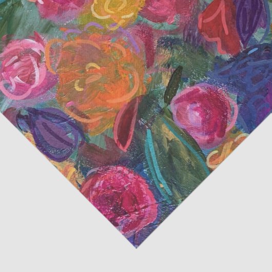 Kleur Pop Bloemenweefselpapier Tissuepapier (Detail)