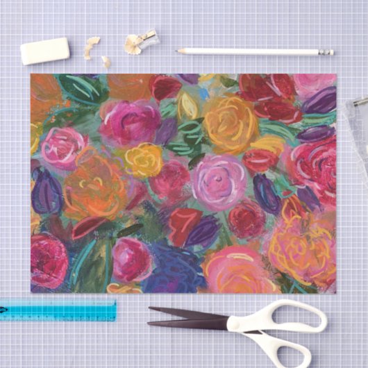 Kleur Pop Bloemenweefselpapier Tissuepapier (Craft)