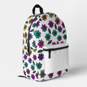 Kleur Pop Flower Bedrukte Rugzak