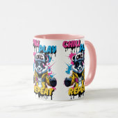 Kleur Pop Gaming Panda Art Mok (Voorkant rechts)