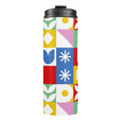 Kleur Pop Geometrisch Thermosbeker
