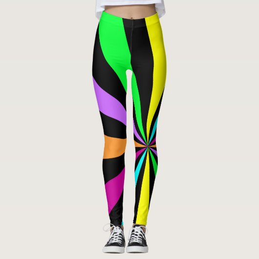 Kleur Pop Neon Leggings en advies (Voorkant)