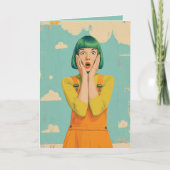 Kleur Pop Retro Shock Bedankkaart (Voorkant)