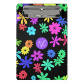 Kleur Pop Schattige Flowers Gepersonaliseerd Mini  Mini Klembord (Voorkant)