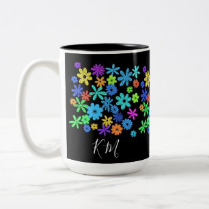 Kleur Pop Schattige Flowers Gepersonaliseerde Mok