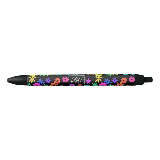 Kleur Pop Schattige Flowers Personalised Pen (Voorkant)