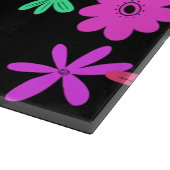 Kleur Pop Schattigee Bloemen Glassnijplank Snijplank (Hoek)