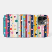 Kleur Pop Stip Streep Patroon Case-Mate iPhone Case (Achterkant (horizontaal))