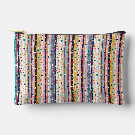 Kleur Pop Stip Streep Patroon Etui (Voorkant)