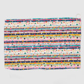 Kleur Pop Stip Streep Patroon Golfhanddoek (Horizontaal)