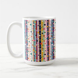 Kleur Pop Stip Streep Patroon Koffiemok