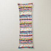Kleur Pop Stip Streep Patroon Lichaamskussen (Achterkant (Verticaal))