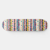 Kleur Pop Stip Streep Patroon Persoonlijk Skateboard (Horizontaal)