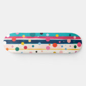 Kleur Pop Stip Streep Patroon Persoonlijk Skateboard (Horizontaal)