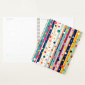 Kleur Pop Stip Streep Patroon Planner (Display)