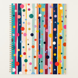 Kleur Pop Stip Streep Patroon Planner