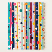 Kleur Pop Stip Streep Patroon Planner (Achterkant)