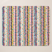 Kleur Pop Stip Streep Patroon Sherpa Deken (Voorkant (horizontaal))