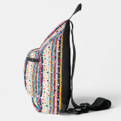 Kleur Pop Stip Streep Patroon Sling Bag (Rechts)