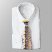 Kleur Pop Stip Streep Patroon Stropdas (Gebonden)