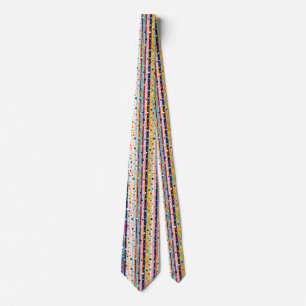 Kleur Pop Stip Streep Patroon Stropdas