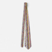 Kleur Pop Stip Streep Patroon Stropdas (Achterkant)