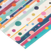 Kleur Pop Stip Streep Patroon Tafelkleed (Gekanteld)