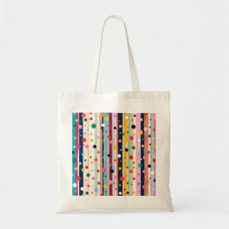 Kleur Pop Stip Streep Patroon Tote Bag